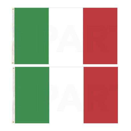 2x Italy Country Flags Italian Heavy Duty - 150cm x 90cm