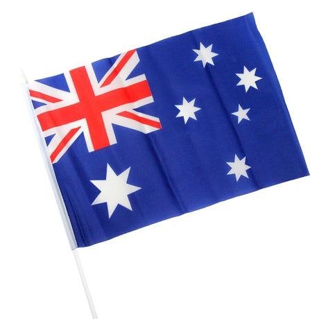 1x AUSTRALIA CAR FLAG with Window Clip Flags Australia Day 30cm x 45cm