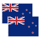 2x New Zealand Country Flags Kiwi Heavy Duty Outdoor Maori - 150cm x 90cm