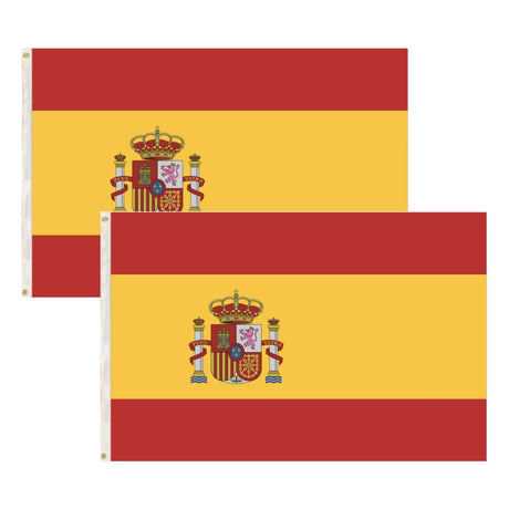 2x Spain Spanish Country Flags Heavy Duty Outdoor España - 150cm x 90cm