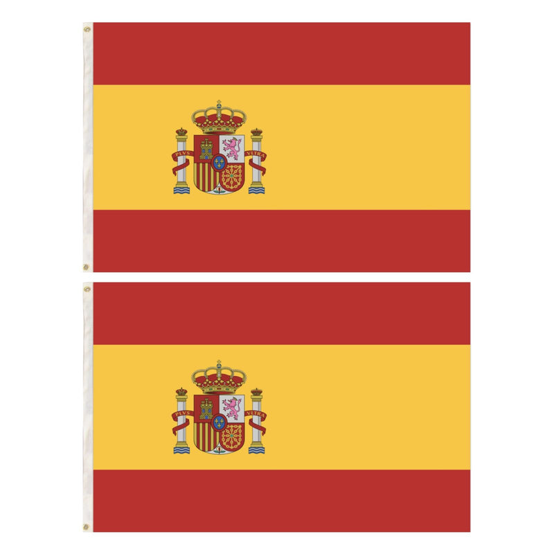 2x Spain Spanish Country Flags Heavy Duty Outdoor España - 150cm x 90cm