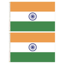 2x India Country Flags Indian Heavy Duty National Cricket Diwali Divali - 150cm x 90cm