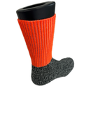 1 Pair Woolen Thermal HI VIS SOCKS Workwear Work Safety High Visibility - Orange - 6-11