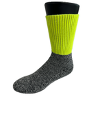 1 Pair Woolen Thermal HI VIS SOCKS Workwear Work Safety High Visibility - Yellow - 6-11