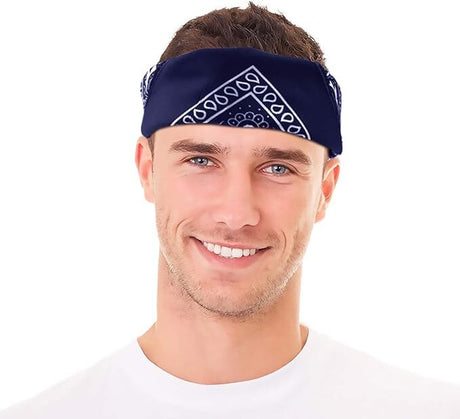 20x BANDANA Paisley 100% COTTON Head Wrap Durag Bandanna Scarf Mask BULK - Assorted Colour Pack