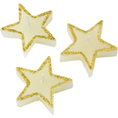 6x Star Shape Candles Tealight Wedding Crystal Wax