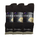 3 Pairs MERINO WOOL SOCKS Mens Heavy Duty Premium Thick Work Socks Cushion - Brown - 6-11