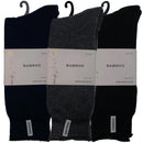 3 Pairs PREMIUM BAMBOO SOCKS Mens Heavy Duty Thick Work Socks BULK Cushion - Assorted Colour Pack - 11-14