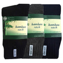 3 Pairs BAMBOO SOCKS Mens Heavy Duty Premium Thick Work Socks Cushion BULK - Assorted Colour Pack - 11-14