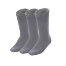 3 Pairs BAMBOO SOCKS Mens Heavy Duty Premium Thick Work Socks Cushion BULK - Charcoal Grey - 6-11