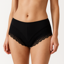 3x Womens Lace Boyshort Boyleg Full Briefs Underwear Undies in Black - 14