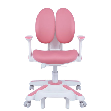 2x Ergonomic Children Kids Study Chairs Height Adjustable - Pink
