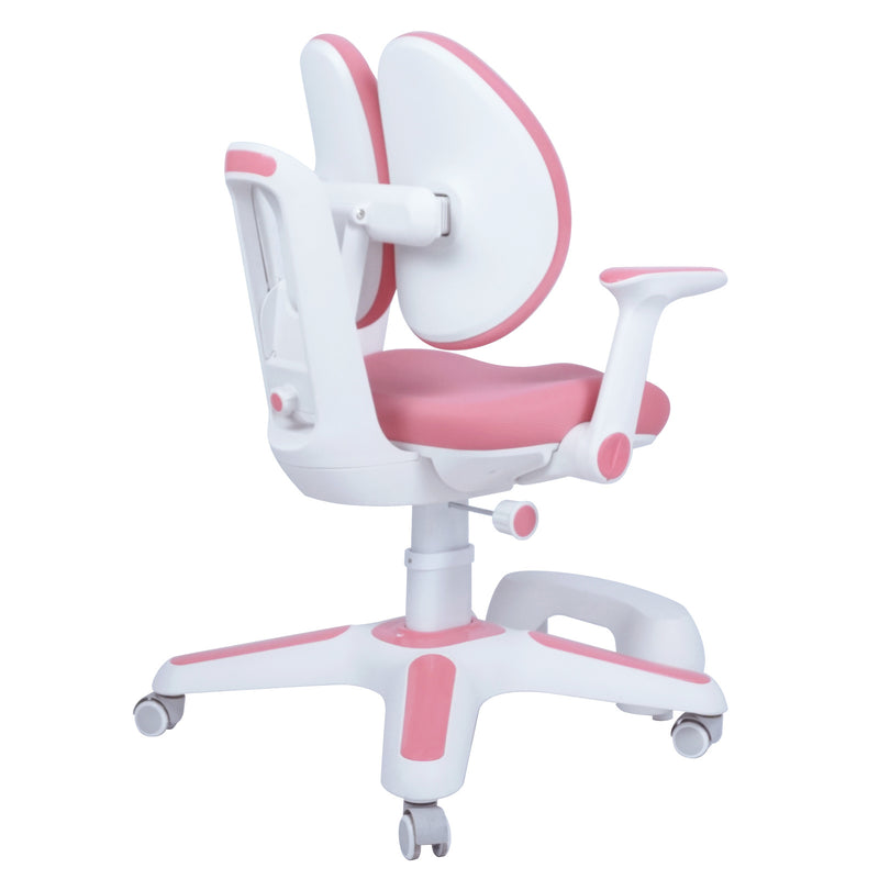 2x Ergonomic Children Kids Study Chairs Height Adjustable - Pink