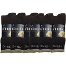 6 Pairs MERINO WOOL SOCKS Mens Heavy Duty Premium Thick Work Socks Cushion BULK - Brown - 11-14