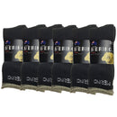 6 Pairs MERINO WOOL SOCKS Mens Heavy Duty Premium Thick Work Socks Cushion BULK - Charcoal - 11-14