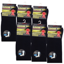 6x Pair COTTON Rich LOOSE TOP SOCKS Dress Medical Circulation Diabetic Comfort -  -