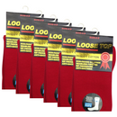 6x Pair COTTON Rich LOOSE TOP SOCKS Dress Medical Circulation Diabetic Comfort -  -