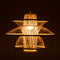 Aurora Natural Hand-Woven Bamboo 3-Layer Pendant Lamp Light