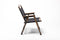 Bamboo Canvas Foldable Outdoor Camping Chair Wooden Travel Picnic Park - Black