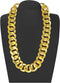 Adjustable Big Links Plastic Gold Color Chain Necklace Chunky Choker Party Costume Pimp