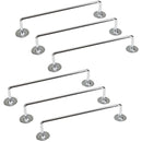 6x 460mm Chrome Tea Towel Rail Stainless Steel Holder Rack