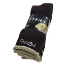 9 Pairs MERINO WOOL SOCKS Mens Heavy Duty Premium Thick Work Socks Cushion BULK - Brown - 6-11