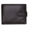 Mens RFID Leather Coin Fold Over Wallet - Brown