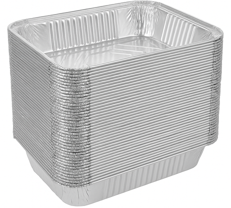 240x Aluminium Disposable Foil Food Container Trays Pans Baking Roast Bulk 32.5x26x5.5cm