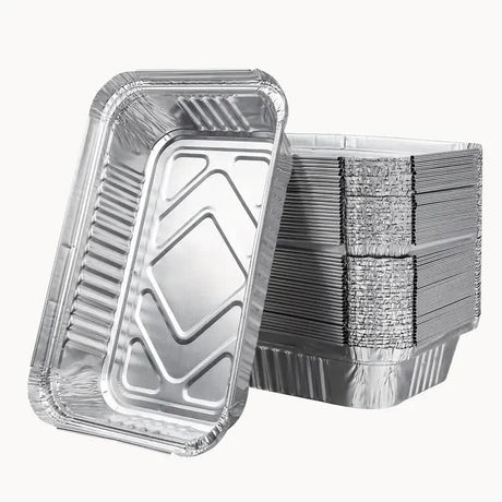 240x Aluminium Disposable Foil Food Container Trays Pans Baking Roast Bulk 32.5x26x5.5cm