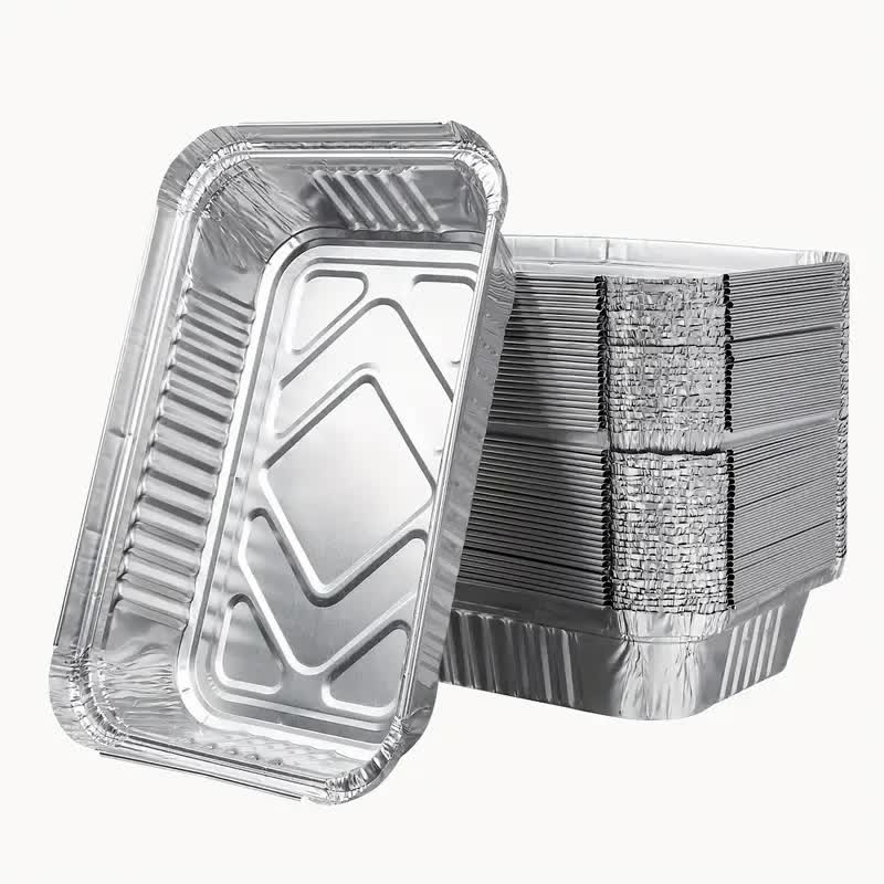 240x Aluminium Disposable Foil Food Container Trays Pans Baking Roast Bulk 32.5x26x5.5cm