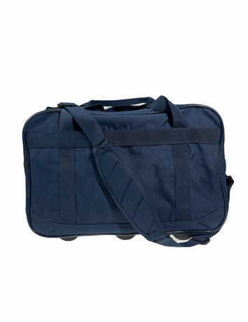 44L Foldable Duffel Bag Gym Sports Luggage Travel Foldaway School Bags - Navy
