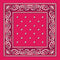 BANDANA Paisley 100% COTTON Head Wrap Durag Bandanna Summer Biker Scarf Mask - Hot Pink