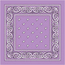 BANDANA Paisley 100% COTTON Head Wrap Durag Bandanna Summer Biker Scarf Mask - Lilac