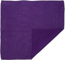 BANDANA Paisley 100% COTTON Head Wrap Durag Bandanna Summer Biker Scarf Mask - Purple (Plain)