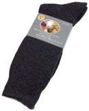 1 Pair Merino Wool Blend Woolen Work Socks Hiking Heavy Duty Warm Winter Thermal - Charcoal - 11-14