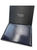 de Burg 4 Piece Table Place Mat Set Placemat with Croc Pattern - Blue