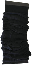12 LEG WARMERS Knitted Womens Neon Party Knit Ankle Fluro Dance Costume 80s BULK - Black