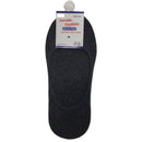 1x NO SHOW COTTON SOCKS Non Slip Heel Grip Low Cut Invisible Footlet Seamless - Charcoal - 2-8