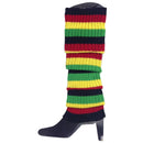24x Womens Leg Warmers Disco Winter Knit Dance Party Crochet Legging Socks Costume - Indigenous Colours