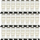 24x Womens Leg Warmers Disco Winter Knit Dance Party Crochet Legging Socks Costume - White