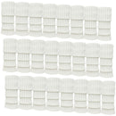 24x Womens Leg Warmers Disco Winter Knit Dance Party Crochet Legging Socks Costume - White