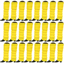 24x Womens Leg Warmers Disco Winter Knit Dance Party Crochet Legging Socks Costume - Yellow