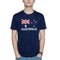 Adult AUSTRALIAN T Shirt Australia Day 100% COTTON Souvenir Tee Top Flag - Blue - Small