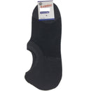 1 Pair NO SHOW BAMBOO SOCKS Non Slip Heel Grip Low Cut Invisible Footlet - Charcoal - 6-11