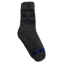1 Pair Mens Non Slip Thick Fur Warm Winter Bed Socks Thermal Warm Cushion - One Size
