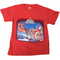 100% Cotton Kids Christmas T Shirt Xmas Top Santa Red White Party Costume - Red - Small (4-6 Years Old)
