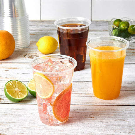 540x 16oz (480ml) Premium Plastic Clear Cups Extra Strong PET BPA Free