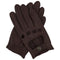 DENTS Womens Kangaroo Leather Driving Gloves Unlined w/ Gift Box Ladies - Brown - Large
