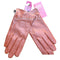 DENTS Ladies Sheepskin Lined Ruffle Piping Gloves Driving LL1017 Purple Cognac - Cognac - Large