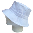 Dents 100% Organic Eco-Friendly Cotton Bucket Hat Cap Festival Beach -  White - 59cm